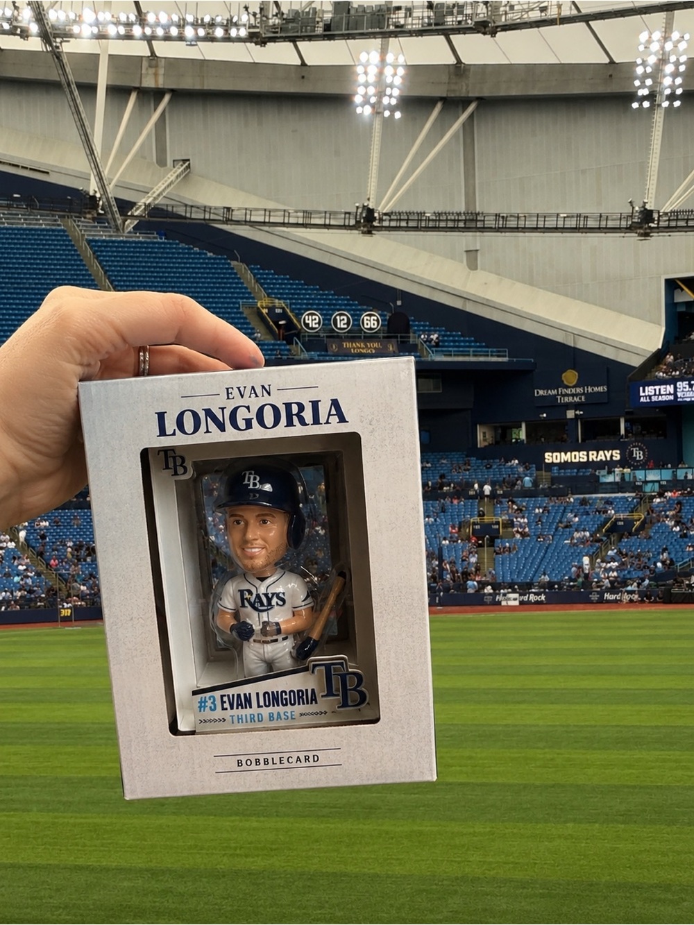 Evan Longoria Tampa Bay Rays Bobblecard – Tropicana Field Giveaway
